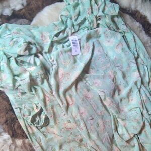 Torrid Mint Green Floral Top